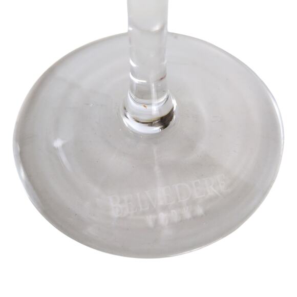 Belvedere Vodka Clear Martini Glass Stem Barware 7.25" Tall Elegant Gift - Picture 4 of 6